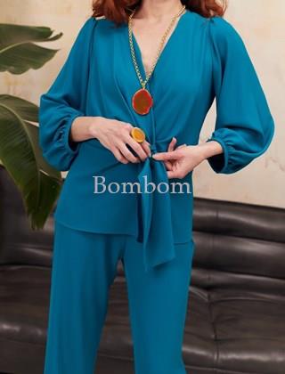 Conjunto de blusa con pantalon 2 colores - Imagen 1