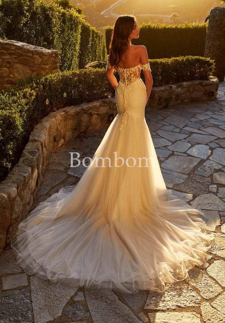 #Morilee vestido de novia blanco sirena - Imagen 3