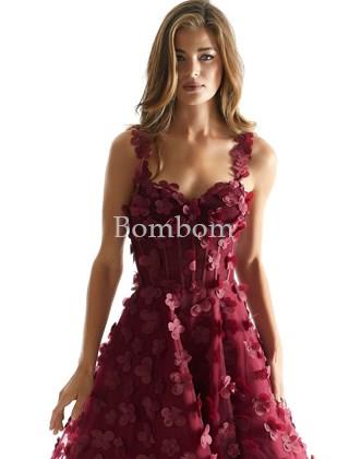 Vestido color burdeos #morilee - Imagen 1