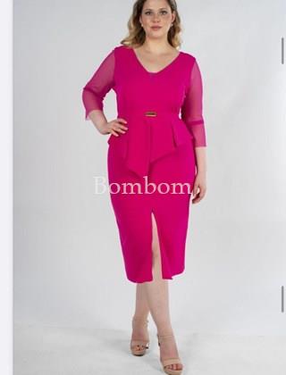 Vestido corto talla grande - Imagen 1