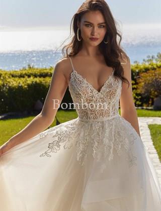 Vestido de novia blanco 4474 - Imagen 2