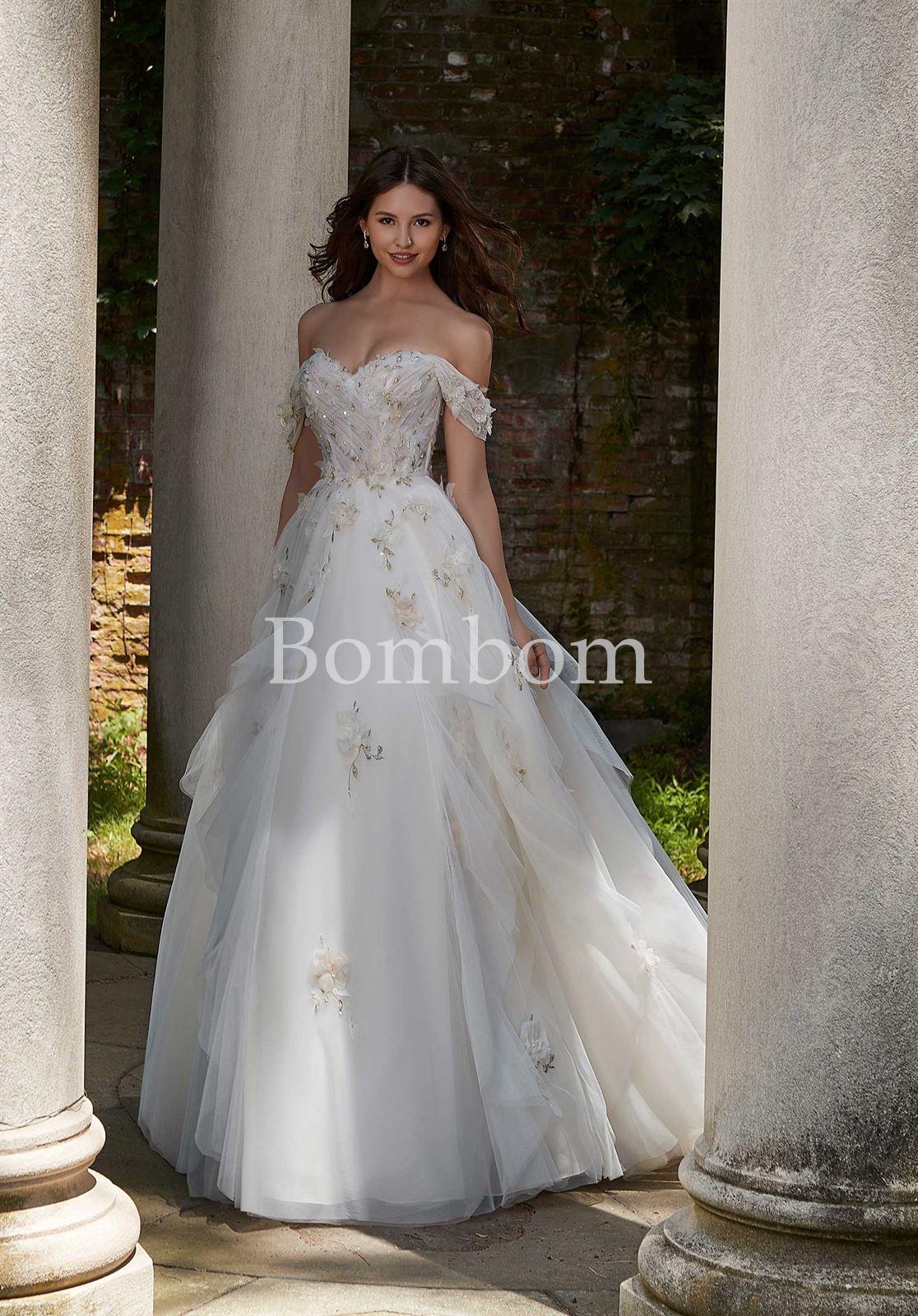 #Vestido de novia blanco #bombomnoviasmorilee - Imagen 1