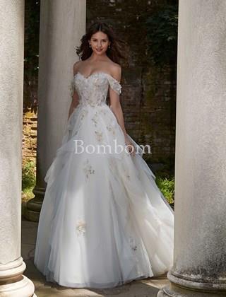 #Vestido de novia blanco #bombomnoviasmorilee - Imagen 1
