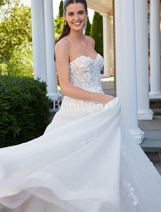 #vestido de novia blanco #bombomnoviasmorilee - Imagen 1