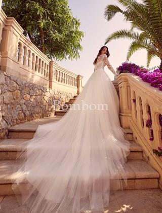 Vestido de novia blanco con mangas #Zara - Imagen 2