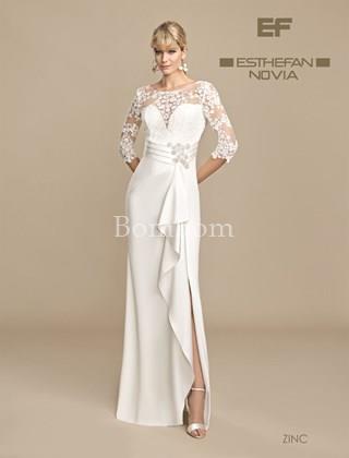 Vestido de novia con mangas - Imagen 1