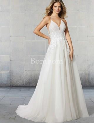 Vestido de novia linea juvenil para novia elegante , dinamica y alegre Morilee Madeline Gardner 6921 - Imagen 1