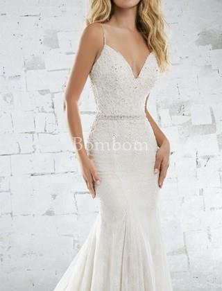 Vestido de novia sirena Elena - Imagen 1