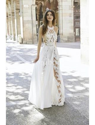 vestido de novia tul y encaje transparente , sexy - Imagen 1