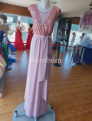 Vestido largo ceremonia talla grande 54-56 - Imagen 1