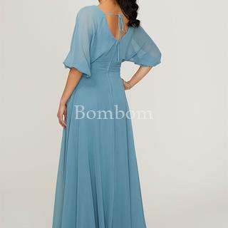 Vestido largo chiffon greta - Imagen 1