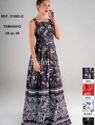 Vestido largo con bolsillos , modelo laica - Imagen 1