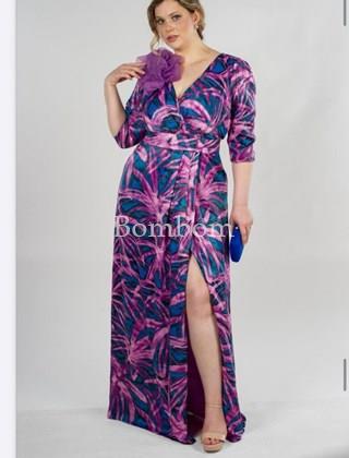 #Vestido largo de ceremonia talla grande - Imagen 1