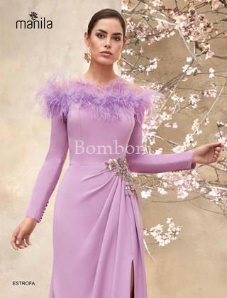 #Vestido largo de madrina Manila estrofa - Imagen 1