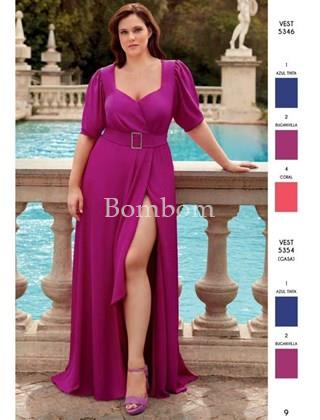 vestido largo estampado 5346 - Imagen 1