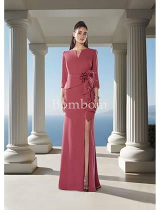 Vestido madrina modelo Estela, color azul eléctrico - Imagen 1