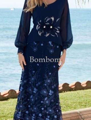 Vestido madrina Nati Jimenez ref 224 color marino (foto) - Imagen 2