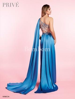 Vestido madrina Venecia ,# sirena cuerpo saten# vestidos ceremonia madrina madre de novia - Imagen 1