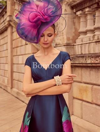 #vestido midi , largo veni infantino madrina madre de novia elegante - Imagen 1